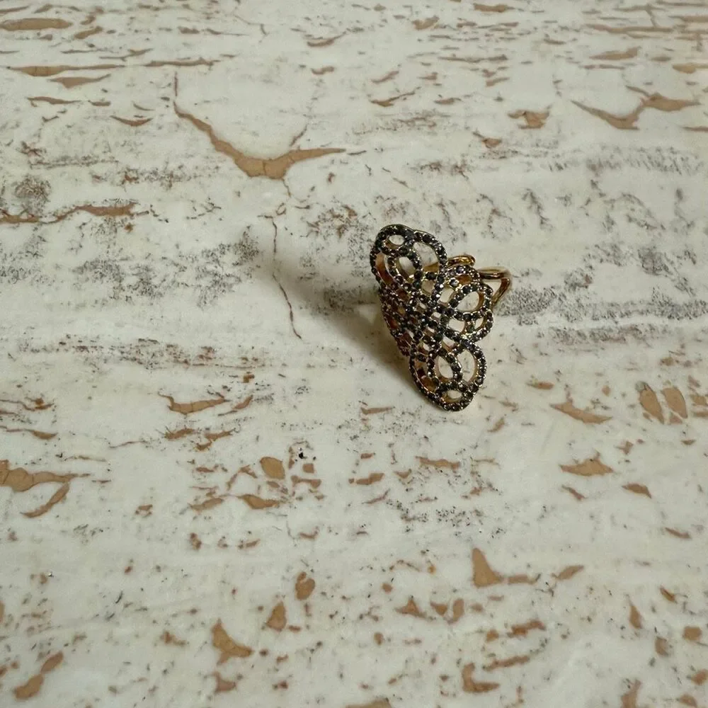 Stella & Dot adjustable Haven cocktail ring